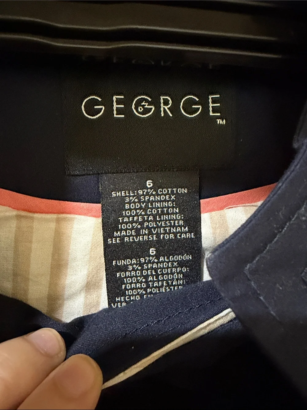 George Navy Two-Piece Blazer and Trouser Set